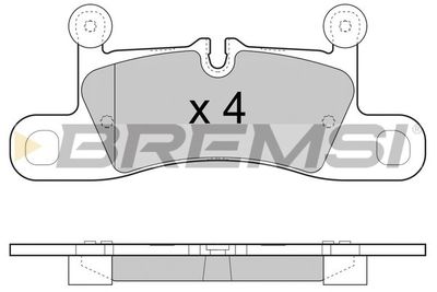 BP3459 BREMSI Комплект тормозных колодок, дисковый тормоз