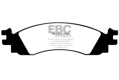 DP61767 EBC Brakes Комплект тормозных колодок, дисковый тормоз