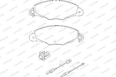 WBP23135A WAGNER Комплект тормозных колодок, дисковый тормоз