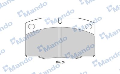 MBF015067 MANDO Комплект тормозных колодок, дисковый тормоз