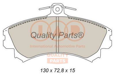 70412065 IAP QUALITY PARTS Комплект тормозных колодок, дисковый тормоз