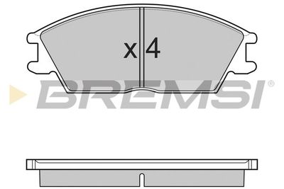 BP3124 BREMSI Комплект тормозных колодок, дисковый тормоз