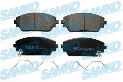 5SP2278 SAMKO Комплект тормозных колодок, дисковый тормоз