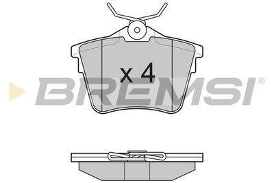 BP3183 BREMSI Комплект тормозных колодок, дисковый тормоз