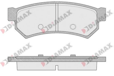 N09492 DIAMAX Комплект тормозных колодок, дисковый тормоз