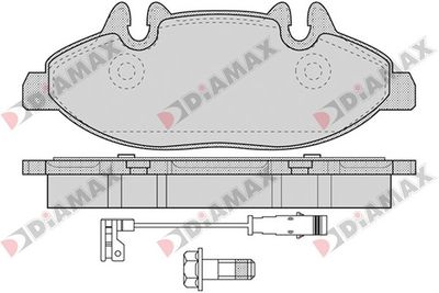 N09190 DIAMAX Комплект тормозных колодок, дисковый тормоз