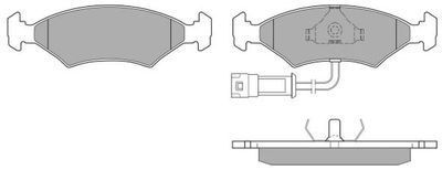 FBP0539 FREMAX Комплект тормозных колодок, дисковый тормоз