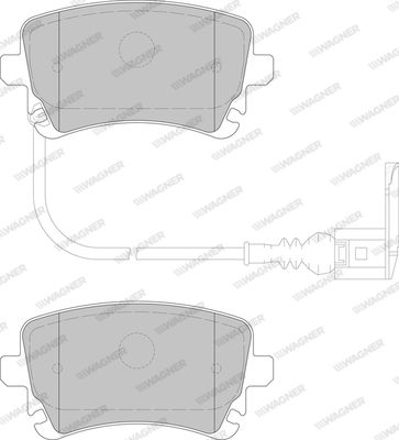 WBP23326A WAGNER Комплект тормозных колодок, дисковый тормоз
