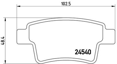 P61085 BREMBO Комплект тормозных колодок, дисковый тормоз