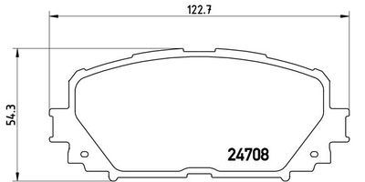 P83101 BREMBO Комплект тормозных колодок, дисковый тормоз