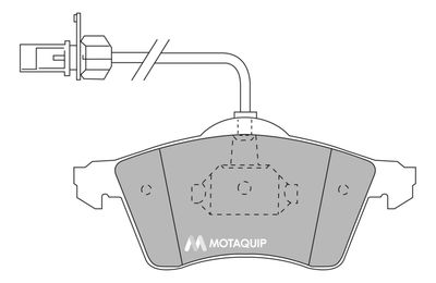 LVXL1129 MOTAQUIP Комплект тормозных колодок, дисковый тормоз