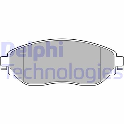 LP3143 DELPHI Комплект тормозных колодок, дисковый тормоз
