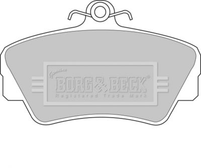 BBP1081 BORG & BECK Комплект тормозных колодок, дисковый тормоз