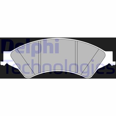 LP2484 DELPHI Комплект тормозных колодок, дисковый тормоз