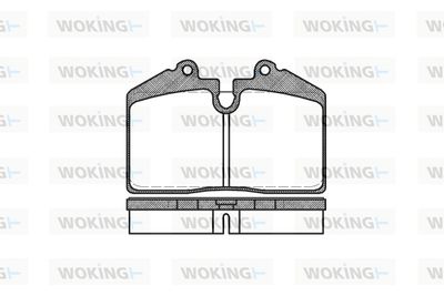 P040320 WOKING Комплект тормозных колодок, дисковый тормоз