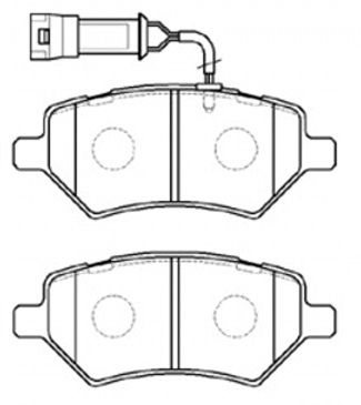 FP0399E FIT Комплект тормозных колодок, дисковый тормоз