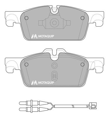 LVXL1681 MOTAQUIP Комплект тормозных колодок, дисковый тормоз