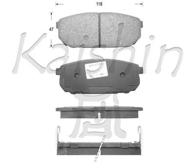 FK11133 KAISHIN Комплект тормозных колодок, дисковый тормоз