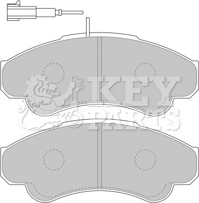 KBP1779 KEY PARTS Комплект тормозных колодок, дисковый тормоз