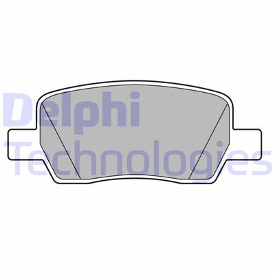 LP3706 DELPHI Комплект тормозных колодок, дисковый тормоз