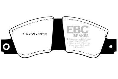 DP267 EBC Brakes Комплект тормозных колодок, дисковый тормоз