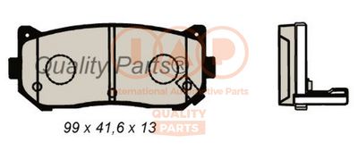 70421078 IAP QUALITY PARTS Комплект тормозных колодок, дисковый тормоз