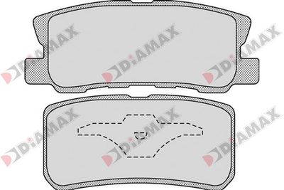 N09652 DIAMAX Комплект тормозных колодок, дисковый тормоз