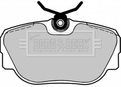 BBP1155 BORG & BECK Комплект тормозных колодок, дисковый тормоз