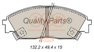 70406012 IAP QUALITY PARTS Комплект тормозных колодок, дисковый тормоз