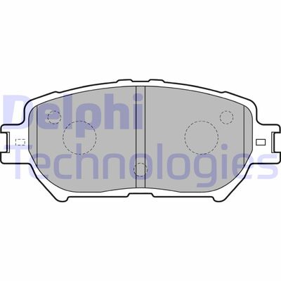 LP1738 DELPHI Комплект тормозных колодок, дисковый тормоз