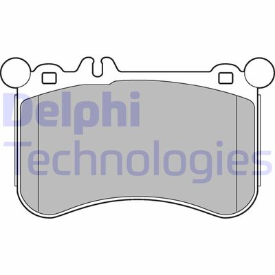 LP2291 DELPHI Комплект тормозных колодок, дисковый тормоз