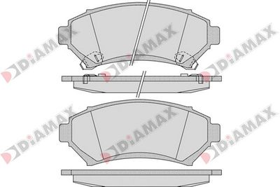 N09305 DIAMAX Комплект тормозных колодок, дисковый тормоз