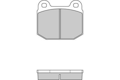 120085 E.T.F. Комплект тормозных колодок, дисковый тормоз