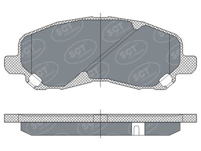 SP273PR SCT - MANNOL Комплект тормозных колодок, дисковый тормоз