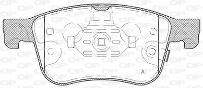 BPA180812 OPEN PARTS Комплект тормозных колодок, дисковый тормоз