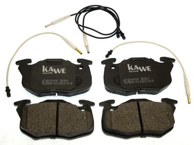810006 KAWE Комплект тормозных колодок, дисковый тормоз