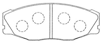 FP0604 FIT Комплект тормозных колодок, дисковый тормоз