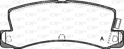 BPA021404 OPEN PARTS Комплект тормозных колодок, дисковый тормоз