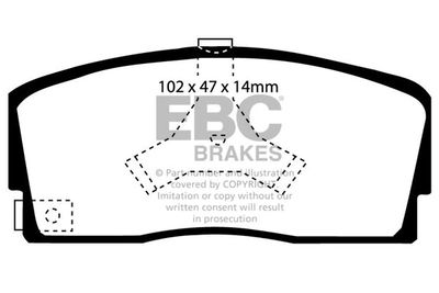 DP2765 EBC Brakes Комплект тормозных колодок, дисковый тормоз
