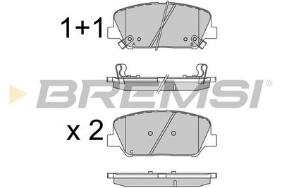 BP3531 BREMSI Комплект тормозных колодок, дисковый тормоз