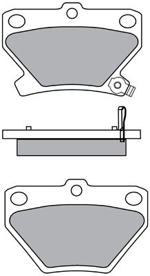 ASN2100 AISIN Комплект тормозных колодок, дисковый тормоз