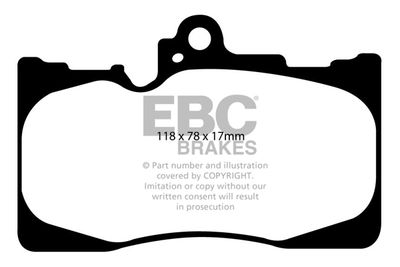DP1589 EBC Brakes Комплект тормозных колодок, дисковый тормоз