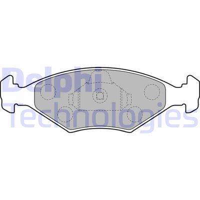 LP1854 DELPHI Комплект тормозных колодок, дисковый тормоз