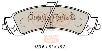 70401043 IAP QUALITY PARTS Комплект тормозных колодок, дисковый тормоз