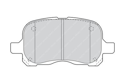 FDB1458 FERODO Комплект тормозных колодок, дисковый тормоз