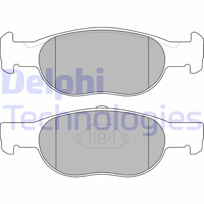 LP1474 DELPHI Комплект тормозных колодок, дисковый тормоз