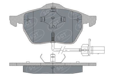 SP259PR SCT - MANNOL Комплект тормозных колодок, дисковый тормоз