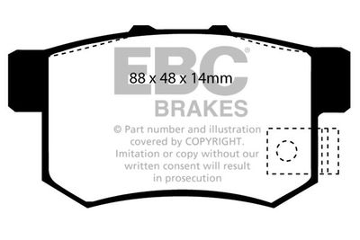 DP67812 EBC Brakes Комплект тормозных колодок, дисковый тормоз
