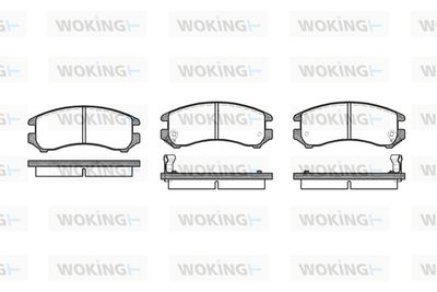 P319302 WOKING Комплект тормозных колодок, дисковый тормоз