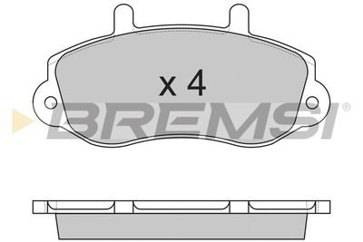 BP2767 BREMSI Комплект тормозных колодок, дисковый тормоз